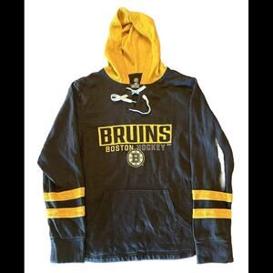 Vintage Boston Bruins NHL Hooded Sweatshirt Size Large